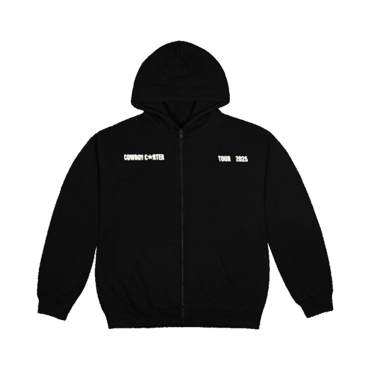 BEYONCE MERCH - COWBOY CARTER SIGNATURE TOUR HOODIE BLACK